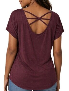 Jennifer Lopez Glitzy Glam Criss Cross Blouse